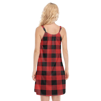 Rob Roy MacGregor Modern Tartan Plaid O-neck Cami Dress