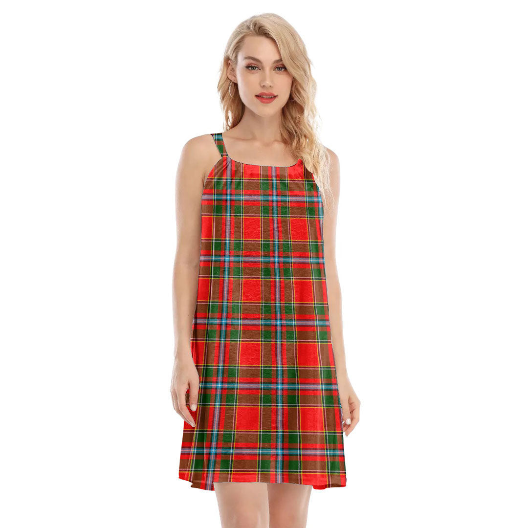 Drummond of Perth Tartan Plaid O-neck Cami Dress