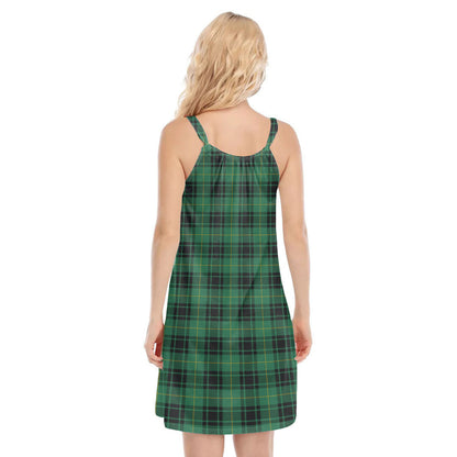 MacArthur Ancient Tartan Plaid O-neck Cami Dress