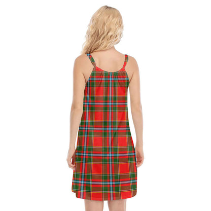 Drummond of Perth Tartan Plaid O-neck Cami Dress