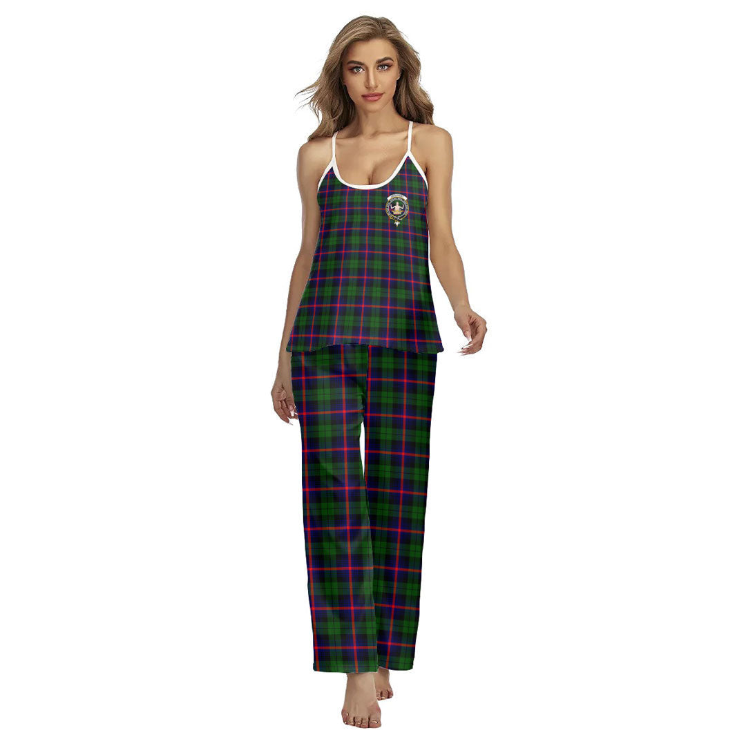 Urquhart Modern Tartan Crest Cami Pajamas Sets