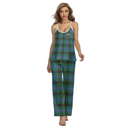 Davidson Ancient Tartan Crest Cami Pajamas Sets