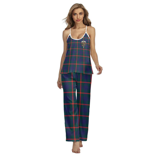 Agnew Modern Tartan Crest Cami Pajamas Sets