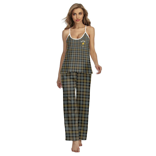 Campbell Argyll Weathered Tartan Crest Cami Pajamas Sets