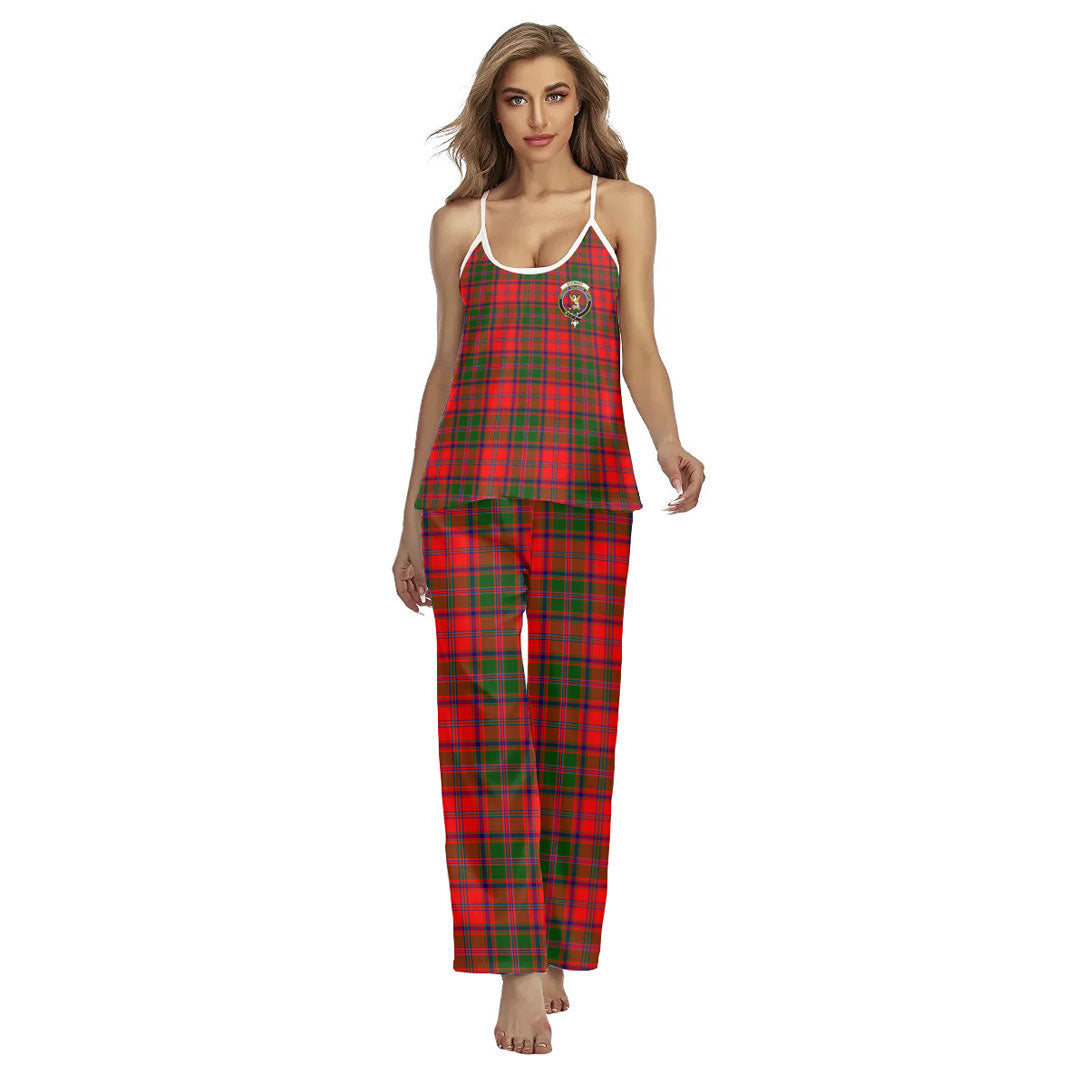 Stewart of Appin Modern Tartan Crest Cami Pajamas Sets