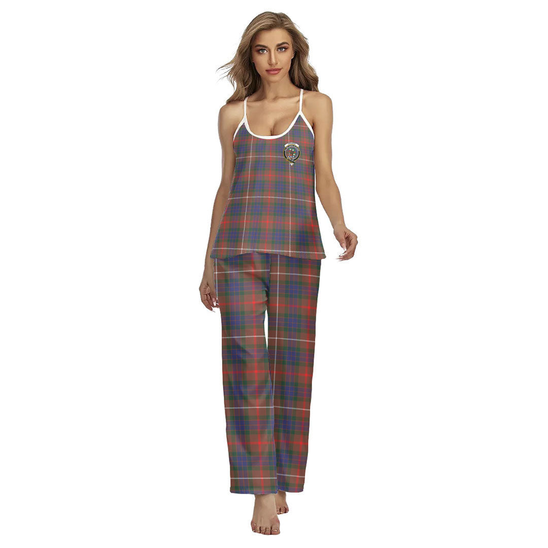 Fraser Hunting Modern Tartan Crest Cami Pajamas Sets