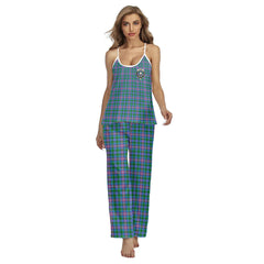 Pitcairn Hunting Tartan Crest Cami Pajamas Sets