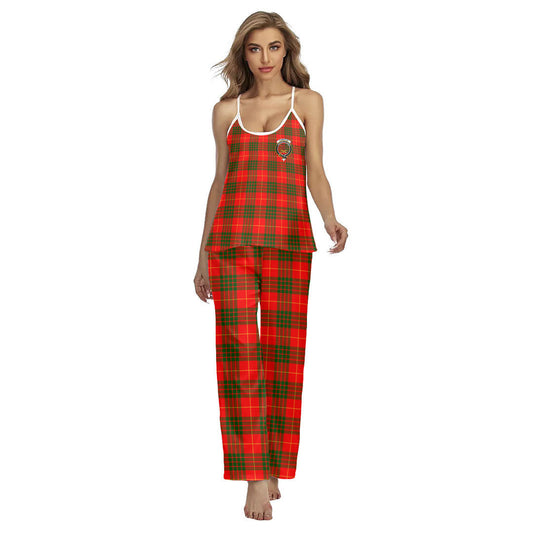 Cameron Modern Tartan Crest Cami Pajamas Sets