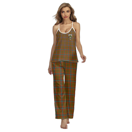 Seton Hunting Modern Tartan Crest Cami Pajamas Sets