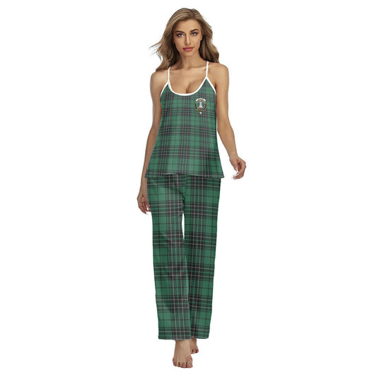 MacLean Hunting Ancient Tartan Crest Cami Pajamas Sets