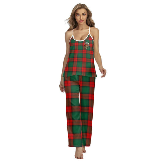 Stewart Atholl Modern Tartan Crest Cami Pajamas Sets