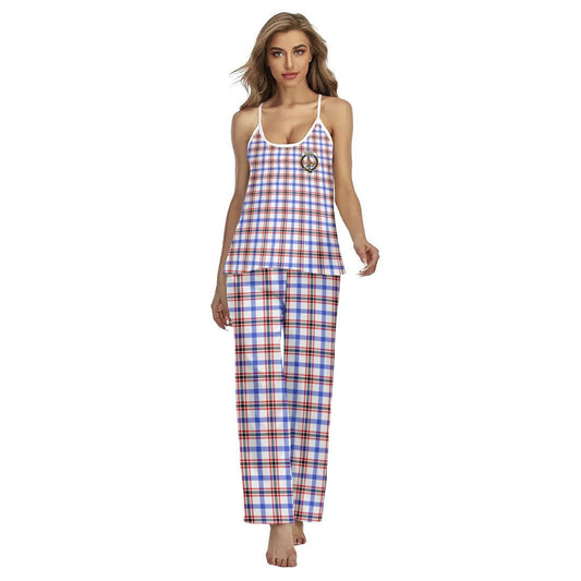 Boswell Modern Tartan Crest Cami Pajamas Sets