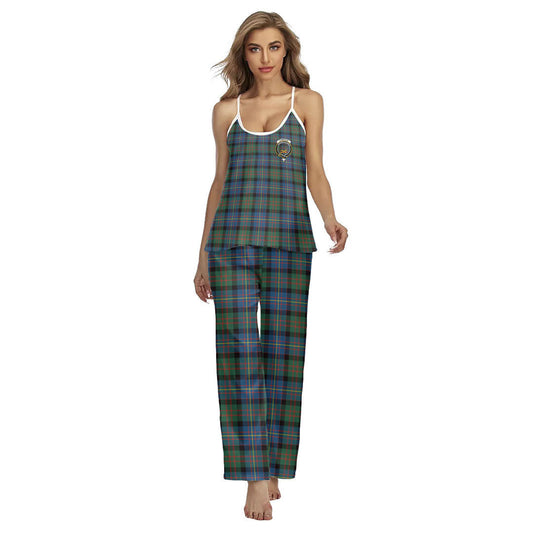 Cameron of Erracht Ancient Tartan Crest Cami Pajamas Sets