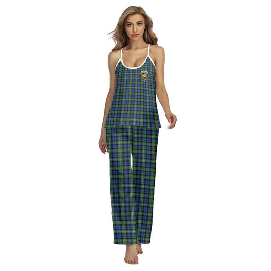 Campbell Argyll Ancient Tartan Crest Cami Pajamas Sets