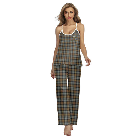 Gordon Weathered Tartan Crest Cami Pajamas Sets