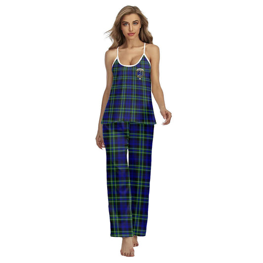 Arbuthnot Modern Tartan Crest Cami Pajamas Sets