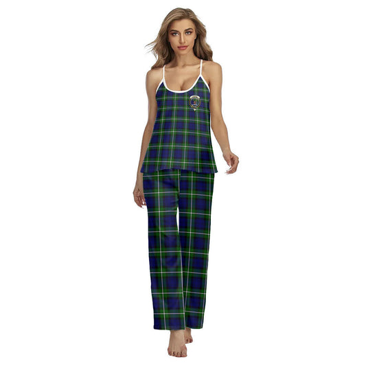 Forbes Modern Tartan Crest Cami Pajamas Sets