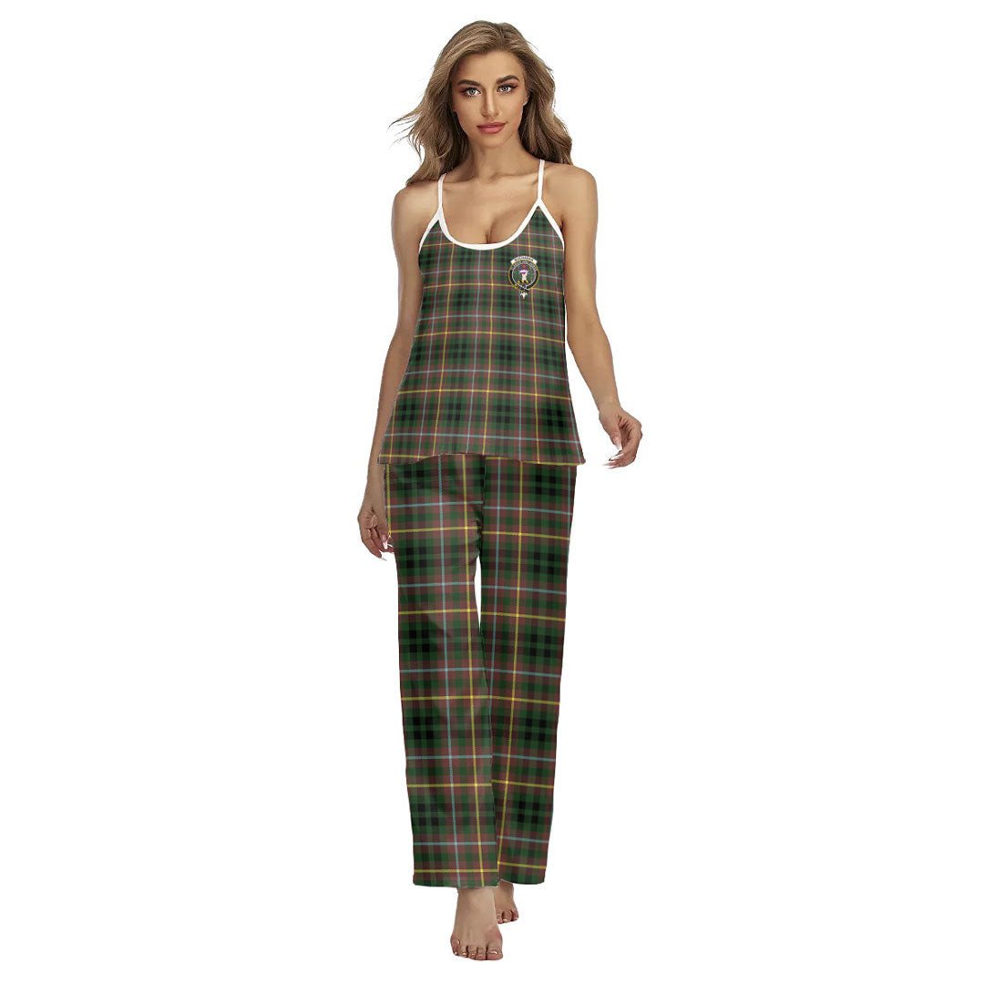 Buchanan Hunting Tartan Crest Cami Pajamas Sets