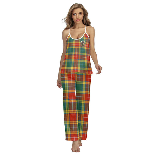 Buchanan Old Sett Tartan Crest Cami Pajamas Sets