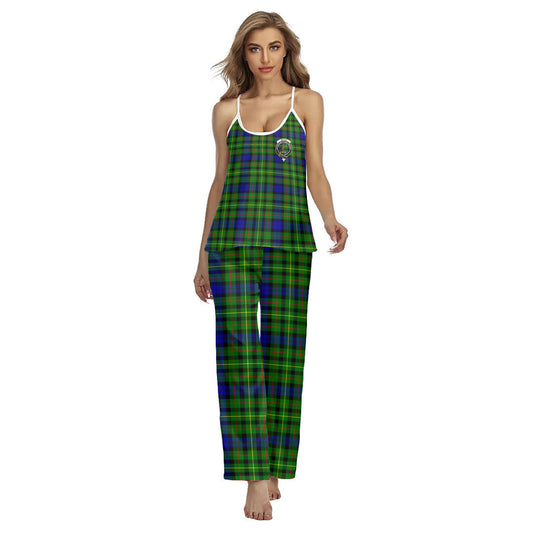 Rollo Modern Tartan Crest Cami Pajamas Sets