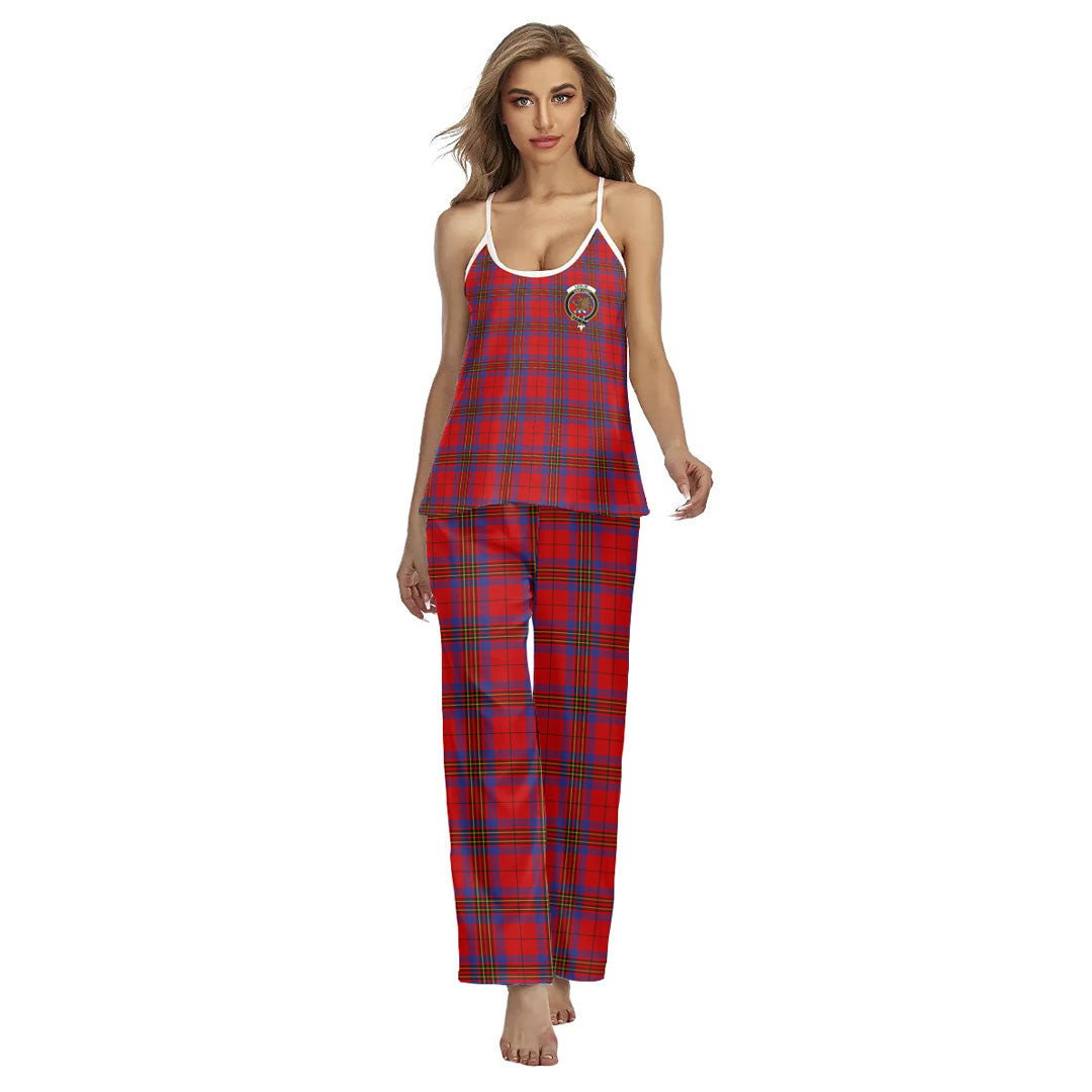 Leslie Modern Tartan Crest Cami Pajamas Sets