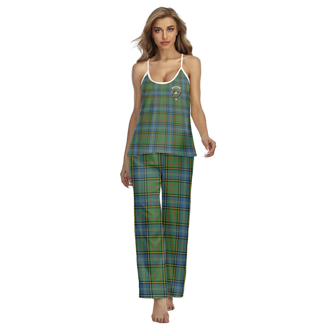 MacMillan Hunting Ancient Tartan Crest Cami Pajamas Sets