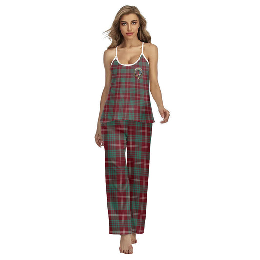 Crawford Modern Tartan Crest Cami Pajamas Sets