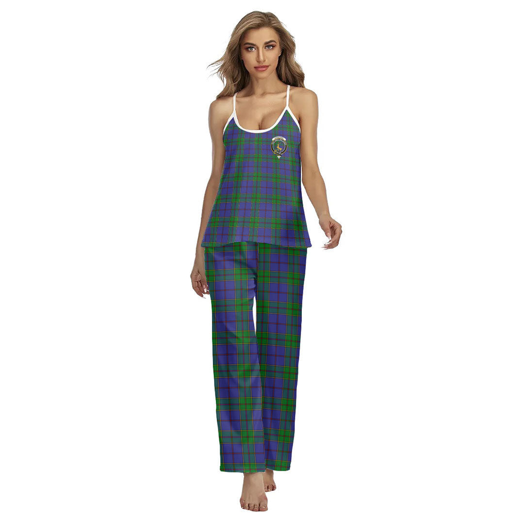 Strachan Tartan Crest Cami Pajamas Sets