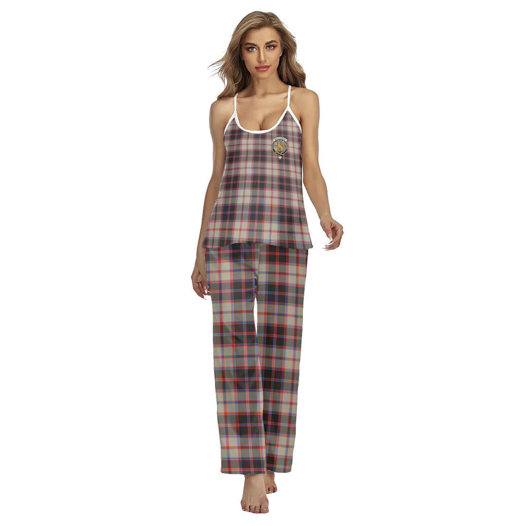 MacPherson Hunting Ancient Tartan Crest Cami Pajamas Sets