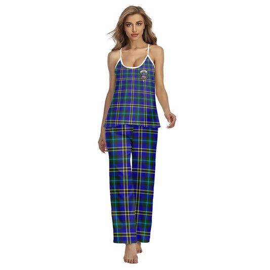 Weir Modern Tartan Crest Cami Pajamas Sets