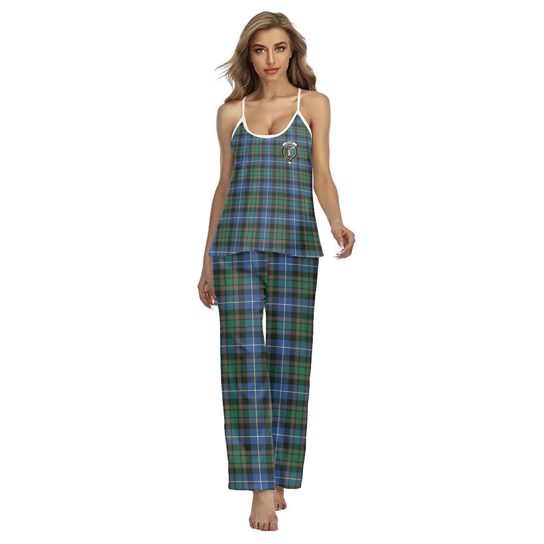 MacRae Hunting Ancient Tartan Crest Cami Pajamas Sets