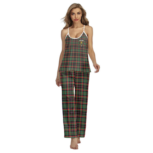 Cumming Hunting Ancient Tartan Crest Cami Pajamas Sets