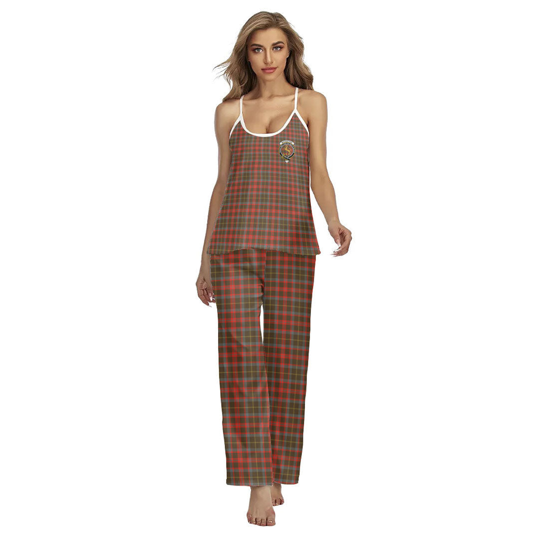MacKintosh Hunting Weathered Tartan Crest Cami Pajamas Sets