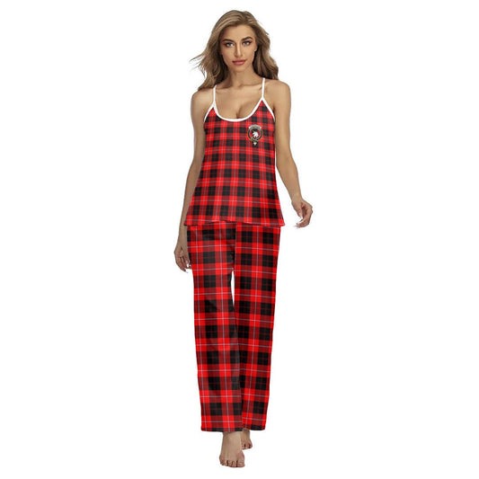 Cunningham Modern Tartan Crest Cami Pajamas Sets