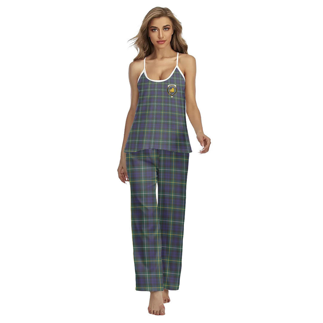 Campbell Argyll Modern Tartan Crest Cami Pajamas Sets