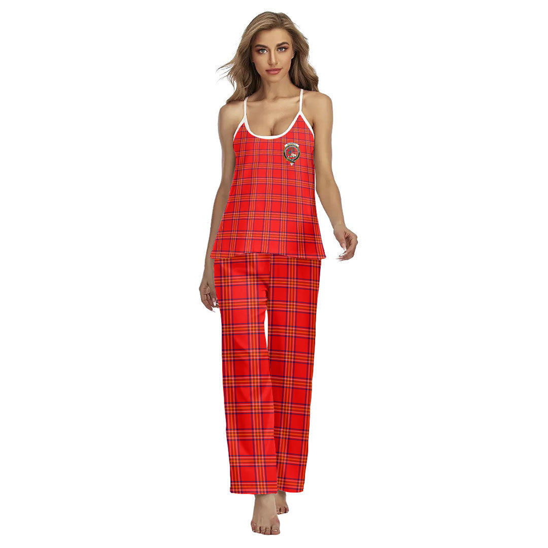 Burnett Modern Tartan Crest Cami Pajamas Sets