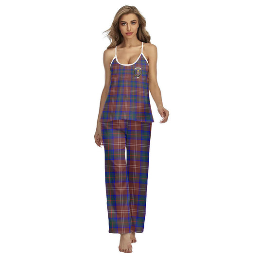 Chisholm Hunting Modern Tartan Crest Cami Pajamas Sets