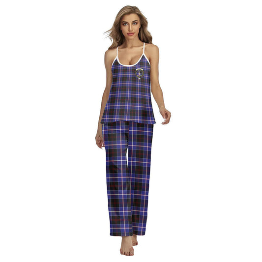 Dunlop Modern Tartan Crest Cami Pajamas Sets