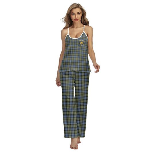 Campbell Faded Tartan Crest Cami Pajamas Sets