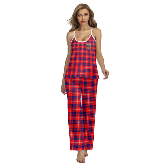 Hamilton Modern Tartan Crest Cami Pajamas Sets