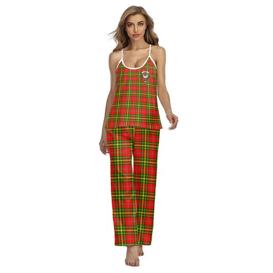 Leask Tartan Crest Cami Pajamas Sets