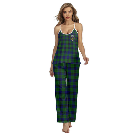 Keith Modern Tartan Crest Cami Pajamas Sets