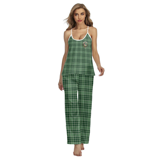 MacDonald Lord of the Isles Hunting Tartan Crest Cami Pajamas Sets