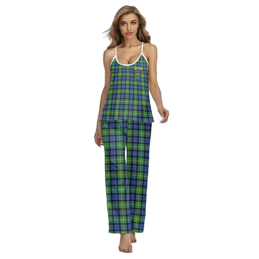 Gordon Old Ancient Tartan Crest Cami Pajamas Sets