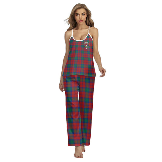 Lindsay Modern Tartan Crest Cami Pajamas Sets