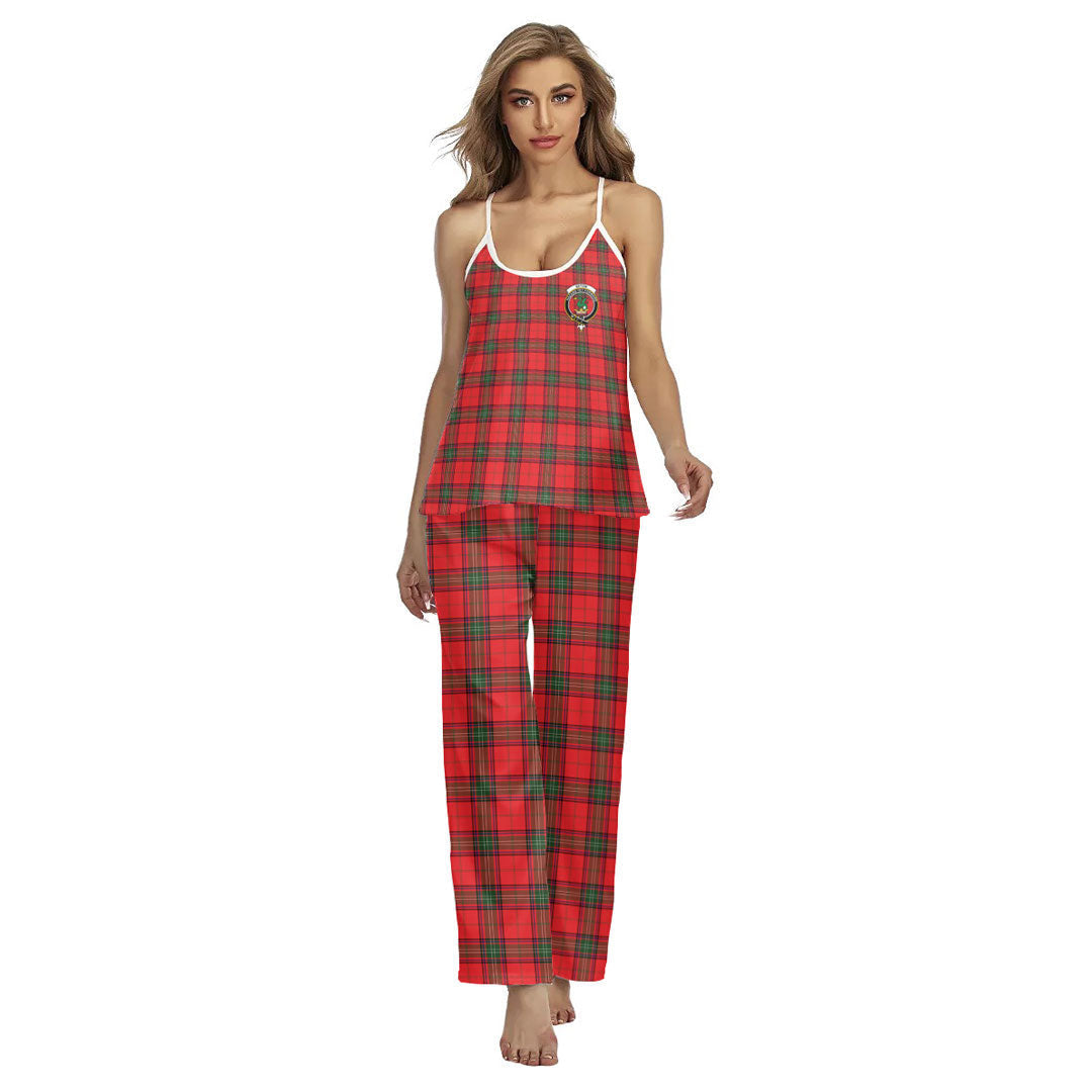 Seton Modern Tartan Crest Cami Pajamas Sets