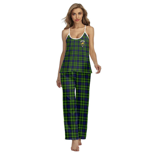 Campbell of Breadalbane Modern Tartan Crest Cami Pajamas Sets