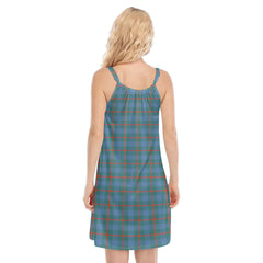 Agnew Ancient Tartan Plaid O-neck Cami Dress