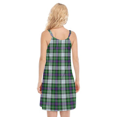 MacKenzie Dress Modern Tartan Plaid O-neck Cami Dress