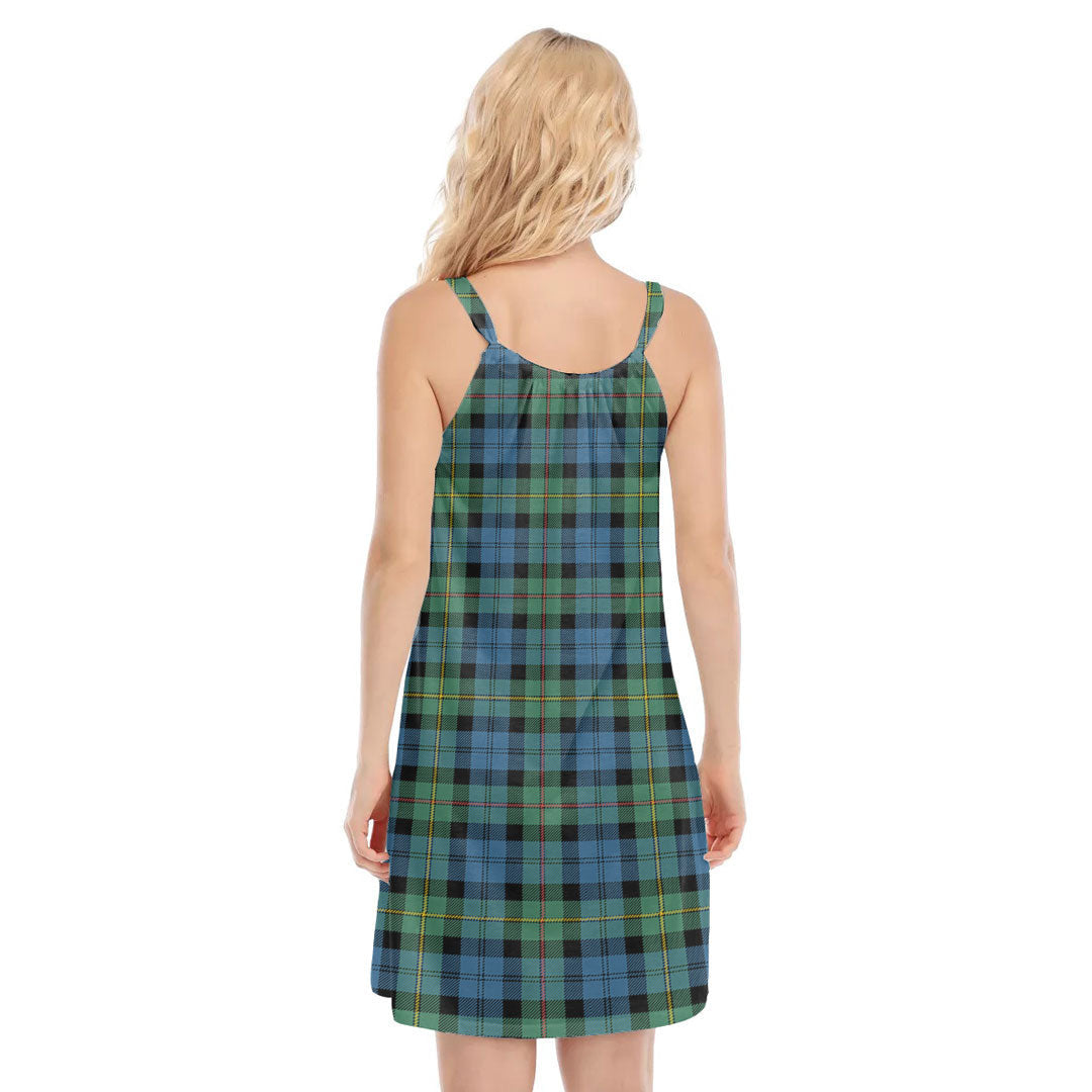 MacEwen Ancient Tartan Plaid O-neck Cami Dress